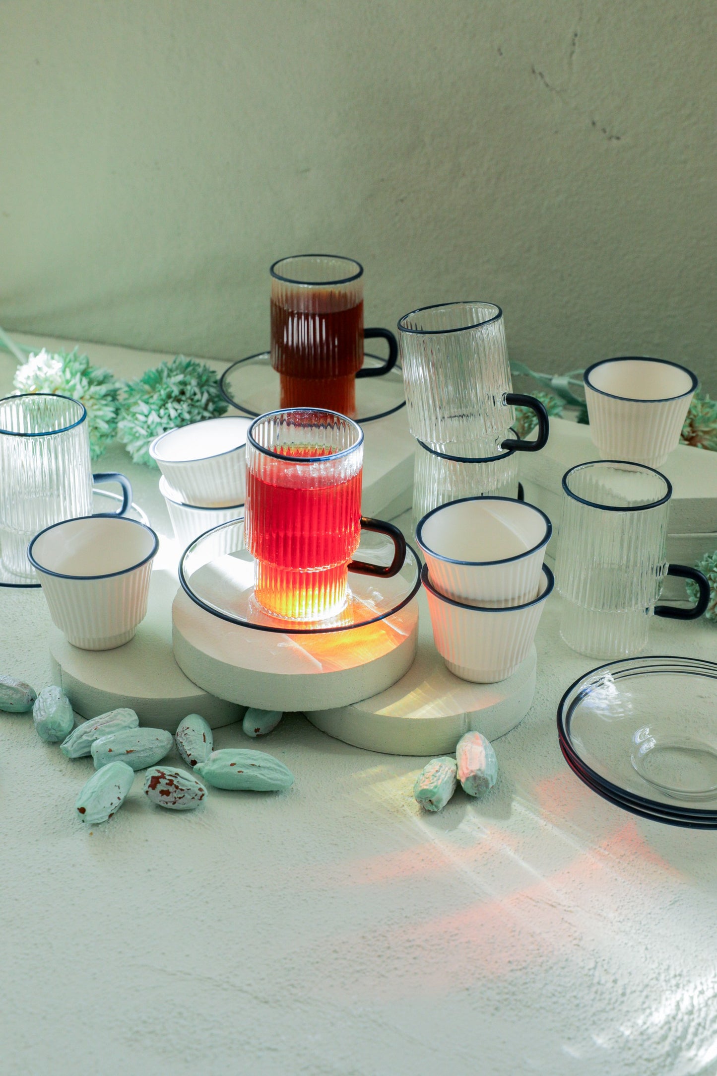 طقم شاي وقهوة - فلوت