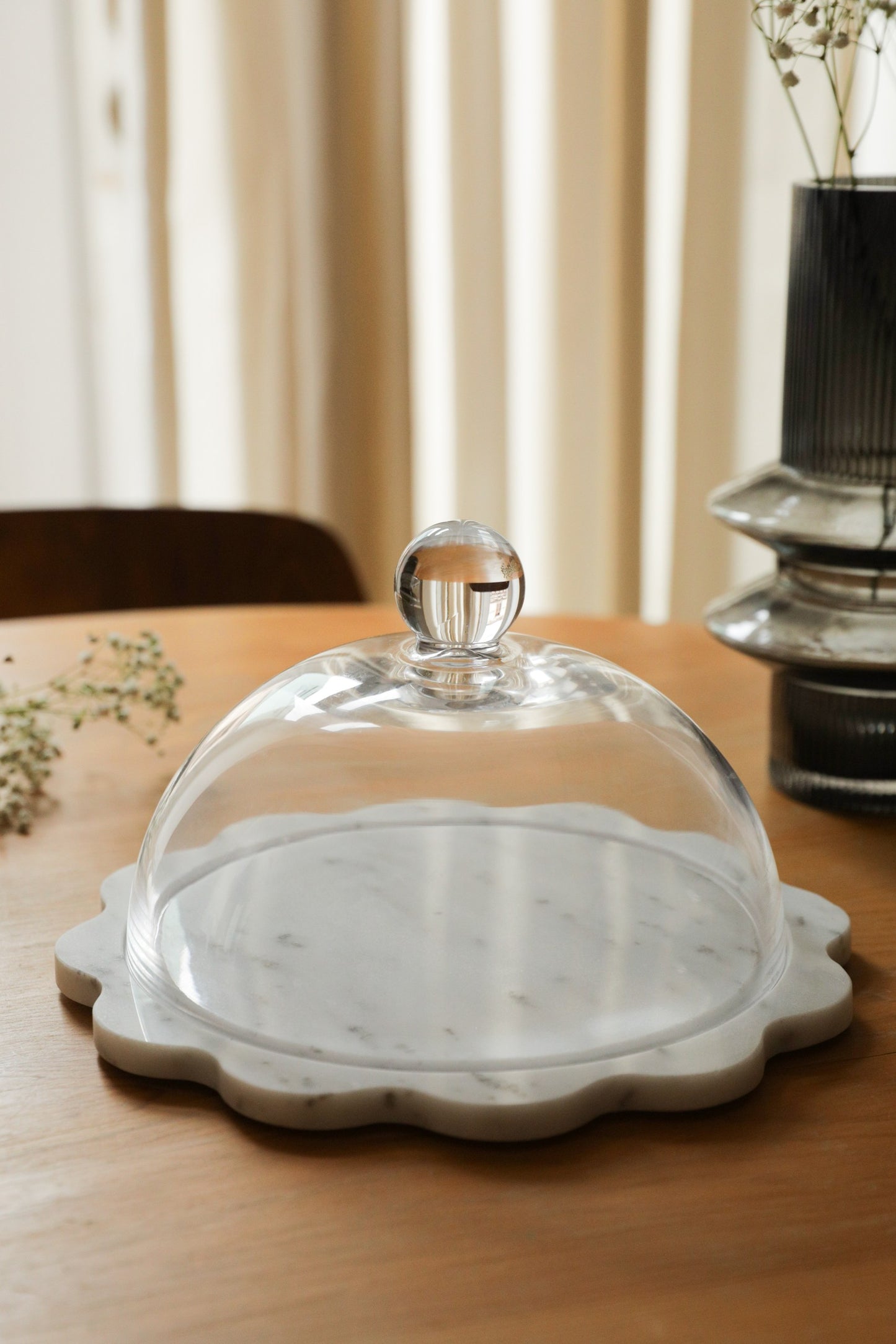 حامل كعك رخامي