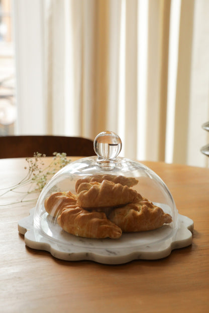 حامل كعك رخامي