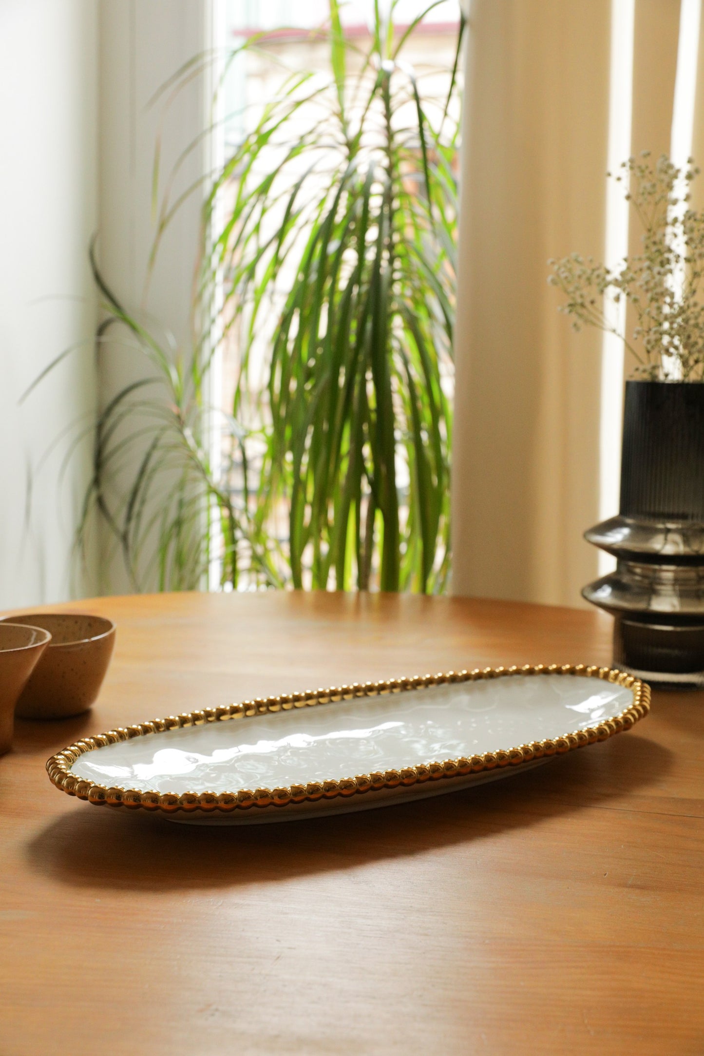 طبق تقديم خرز - كبير