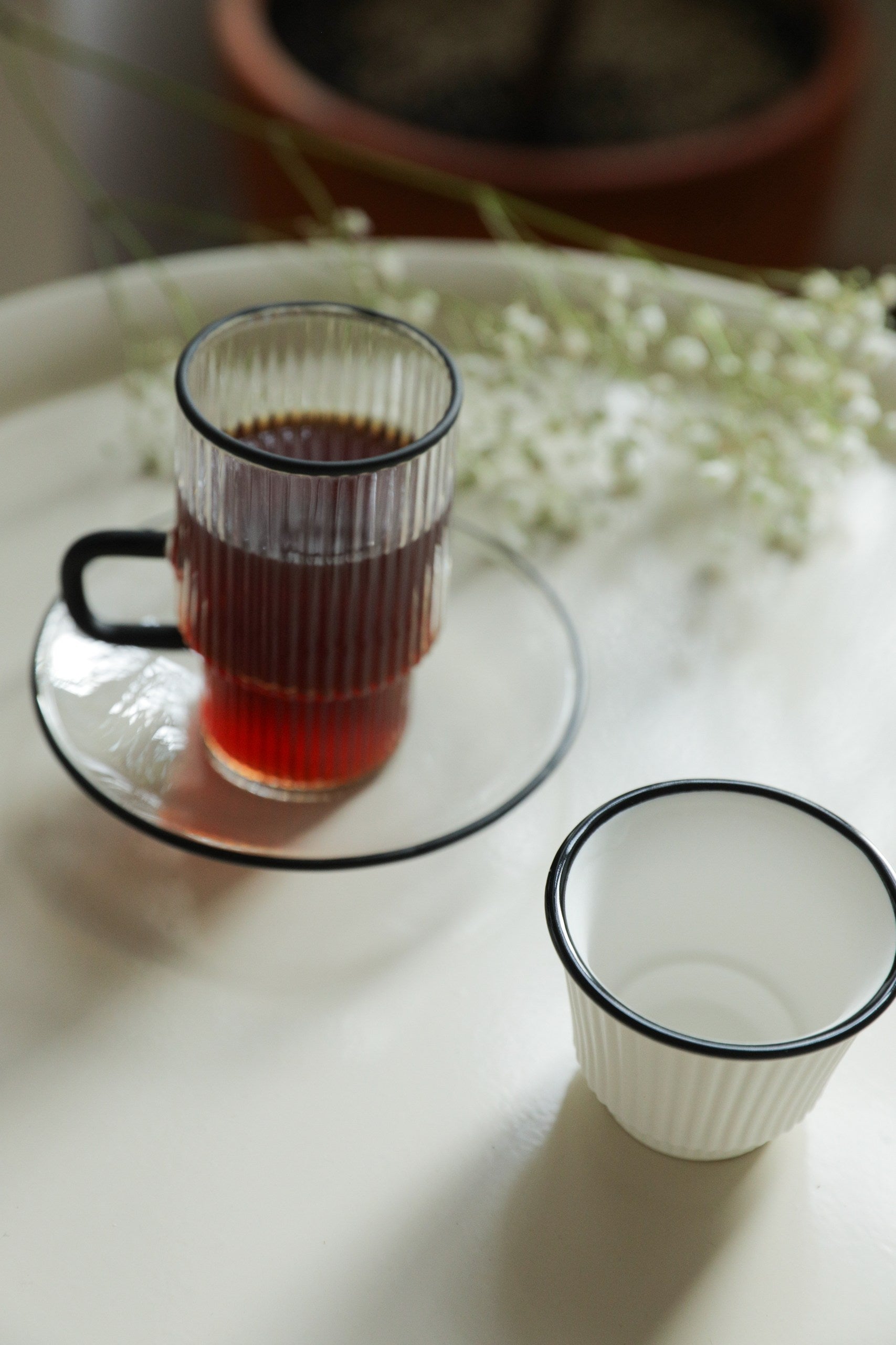 طقم شاي وقهوة - فلوت